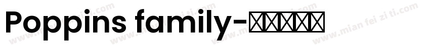 Poppins family字体转换
